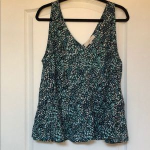 NWT LOFT peplum top